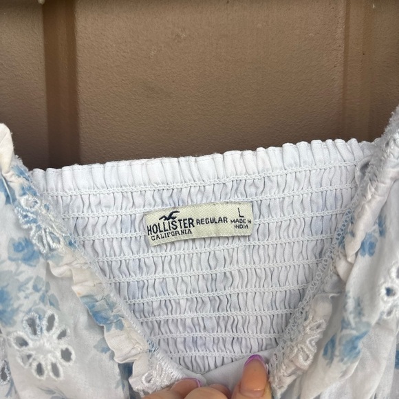 Hollister Blue and White Floral Dress - Picture 2 of 3